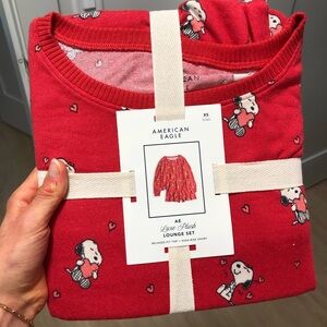 BRAND NEW American Eagle Snoopy Pajama Set